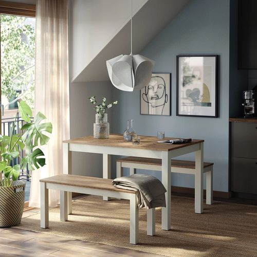 IKEA イケア テーブル ベージュ/ブラウン 120x80 cm big60600768 