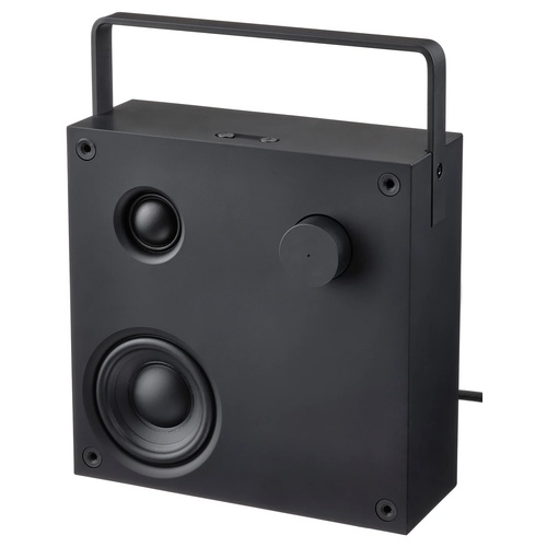 IKEA イケア Bluetooth スピーカー ブラック/第3世代 20x20 cm m30517370 VAPPEBY ヴァッペビー