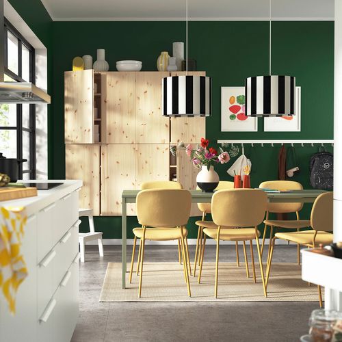 IKEA イケア チェア イエロー/ティッブレビ イエロー m70621176 VIHALS ヴィーハルス