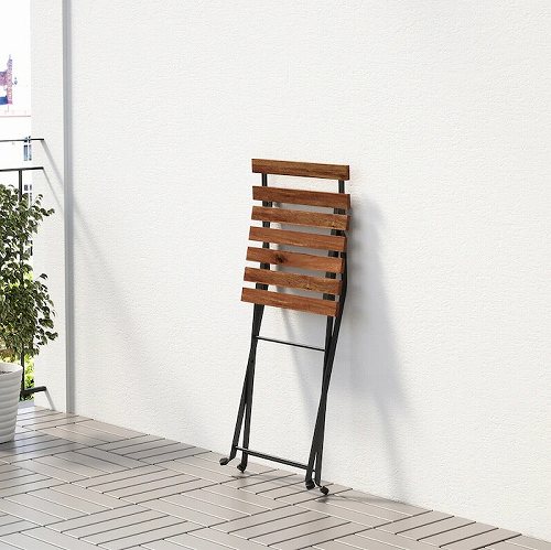 IKEA イケア 折りたたみ式チェア 屋外用 アカシア材 ブラウンステイン 