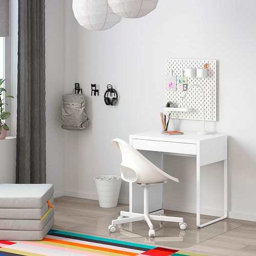 IKEA MICKE 学習机、パソコンデスク、テレワーク、ホワイト、組み立て済み IKEA イケア デスク ホワイト 白 73x50cm 73x50cm b80354281 MICKE