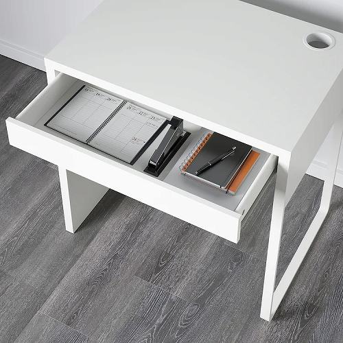 IKEA イケア デスク ホワイト 白 73x50cm 73x50cm b80354281 MICKE