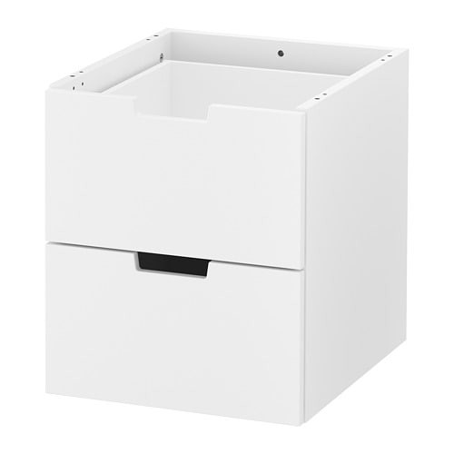 NORDLI ノールドリ チェスト（引き出し×2）, ホワイト, 40x99 cm - IKEA