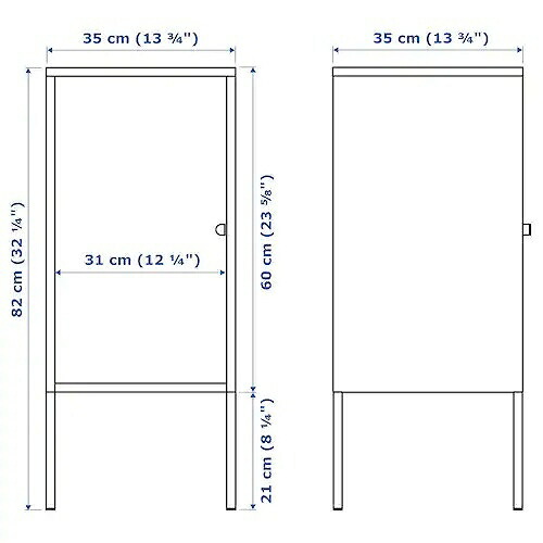 IKEA イケア キャビネット メタル チャコール 35x60cm n00476521 LIXHULT リックスフルト_5
