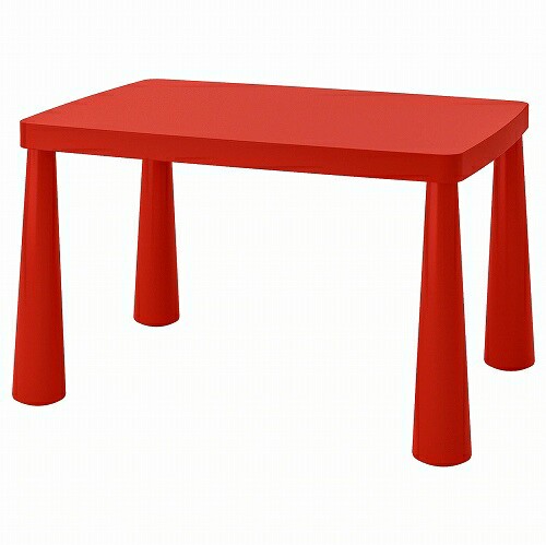 IKEA イケア 子ども用テーブル 室内 屋外用 レッド 赤 77x55cm n80365166 MAMMUT マンムット｜au PAY マーケット