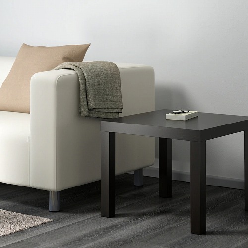 IKEA サイドテーブル IKEA イケア サイドテーブル ブラックブラウン 黒 茶 55x55cm
