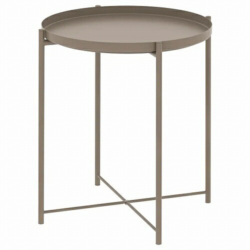 IKEA イケア トレイテーブル ダークグレーベージュ 45x53cm