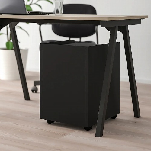 IKEA イケア 引き出しユニット（引き出し×2） キャスター付き チャコール m80474863 TROTTEN トロッテン_4