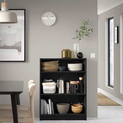 IKEA イケア 本棚 ブラック オーク調 80x28x106cm m80477338 IKEA イケア 本棚 ブラック オーク調 80x28x106cm m80477338