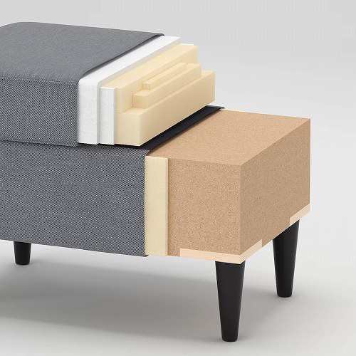 IKEA イケア オットマン ノールドヴァッラ ダークグレー IKEA イケア オットマン ノールドヴァッラ ダークグレー