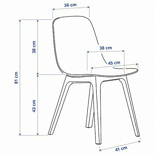 IKEA イケア チェア チャコール m30457314 ODGER オドゲルの通販はau