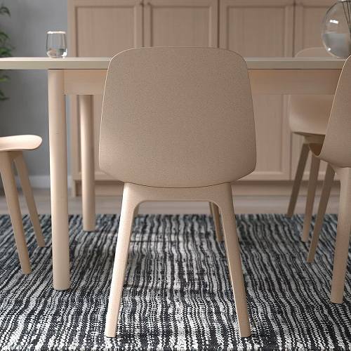 ODGERオドゲル 2脚セット ホワイトベージュ IKEA椅子 チェア