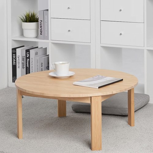 IKEA イケア コーヒーテーブル 折りたたみ式 竹 70cm m90543088