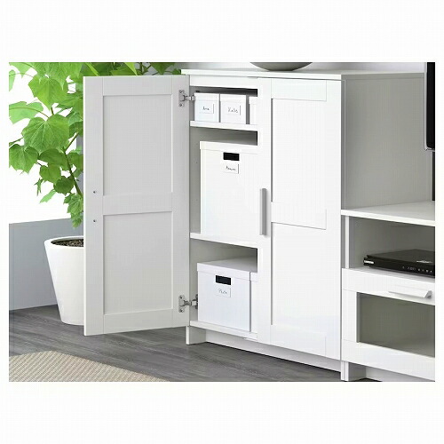 IKEA イケア キャビネット 扉付 ホワイト 78x95cm m00351861 BRIMNES
