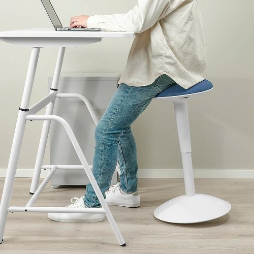 NILSERIK スタンディングサポート　 ホワイト/ヴィースレ ダークブルー IKEA イケア スタンディングサポート ホワイト ヴィースレ