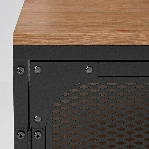 IKEA イケア テレビ台 ブラック 100x36x54cm m70501310 FJALLBO