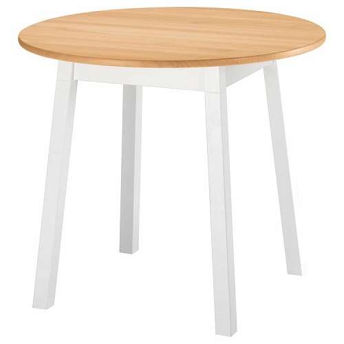 IKEA イケア テーブル  丸形 ライトブラウンステイン  ホワイトステイン fp20579962 PINNTORP ピントルプ