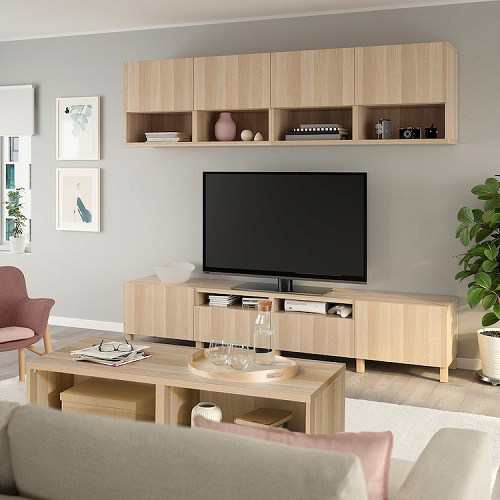 IKEA イケア コーヒーテーブル ホワイトステインオーク調