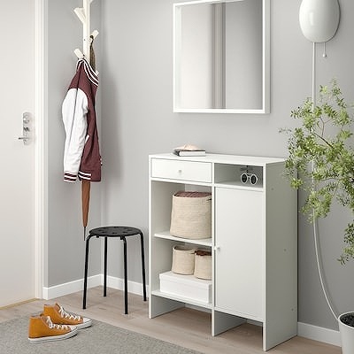IKEA イケア サイドボード ホワイト 78x92cm m00553618 BAGGEBO