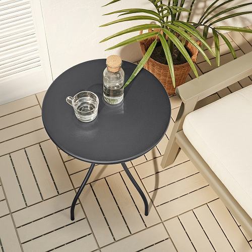 IKEA イケア サイドテーブル チャコール 46cm m50578975 TANEBRO