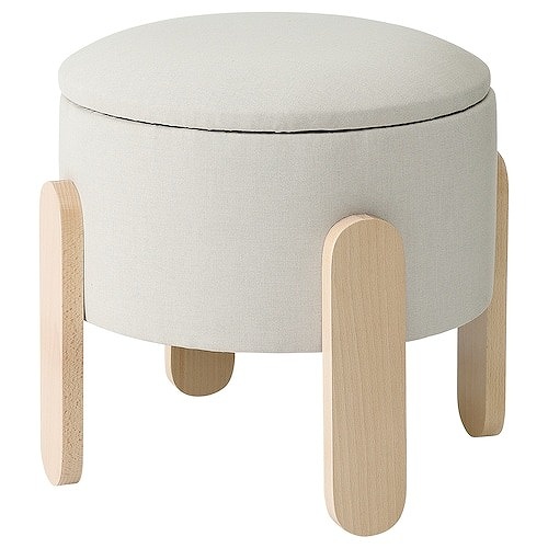 IKEA イケア プーフ 収納付き ヴィースレ ベージュ m80572750 FORLUNDA フォルルンダ