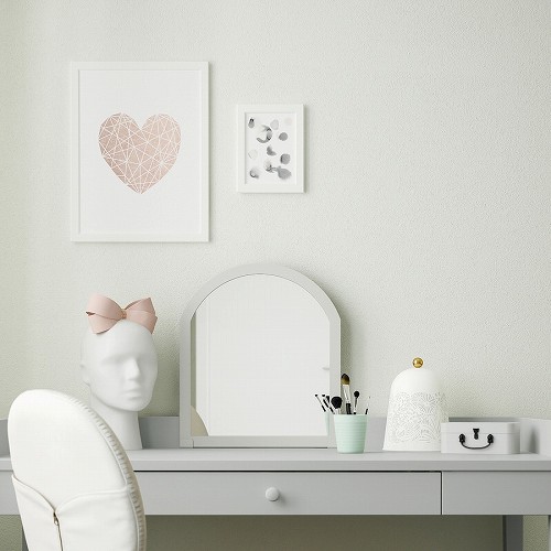 IKEA ミラー IKEA イケア ミラー デスク 壁用 ライトグレー m90513543 SMYGA