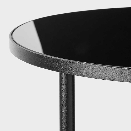 モダン ガラス サイドテーブル 約40cm x 40cm x 46cm IKEA ガラス製（グラス）のサイドテーブルの通販 - IKEA