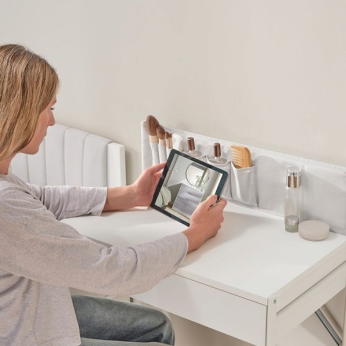 IKEA イケア ドレッサー ホワイト ライトグレー 68x40cm m90572641