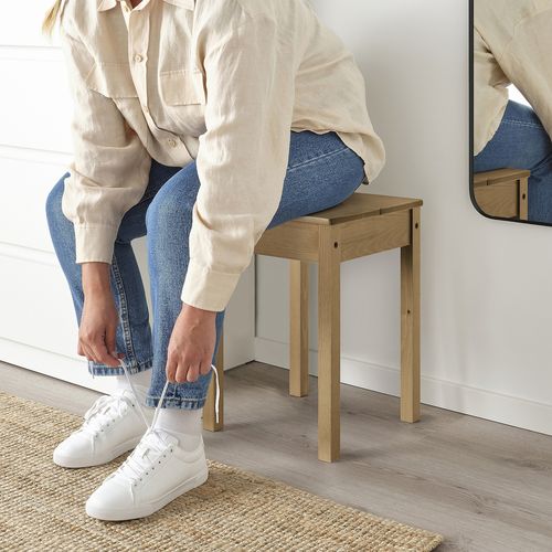 IKEA イケア スツール アンティークステイン パイン材 m00606631