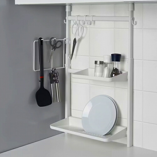 IKEA ラック IKEA イケア クリップ式ラック フック4個付き m80536168 SUNNERSTA