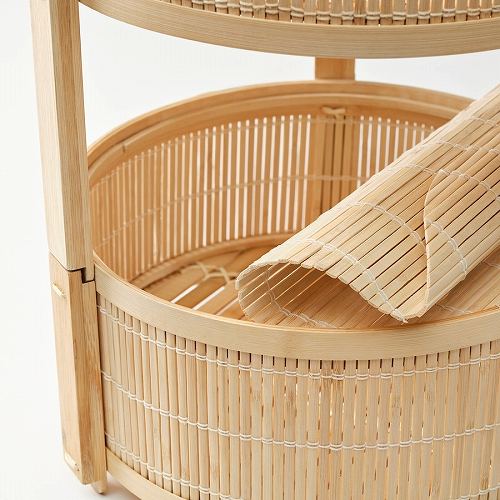 IKEA イケア ベジタブル フルーツバスケットセット 2点 竹