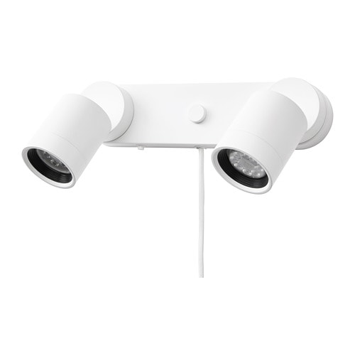 IKEA イケア ウォールランプ ダブル ホワイト 白 n40428651 NYMANE ニーモーネの通販は