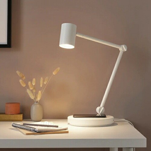 IKEA イケア ワークランプ ワイヤレス充電機能付き ホワイト 白 m80448609 NYMANE ニーモーネ_1