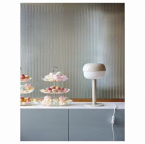 【新品未使用】 IKEA BLIDVÄDER  テーブルランプ ベージュ BLIDVÄDER ブリドヴェーデル テーブルランプ, オフホワイト セラミック