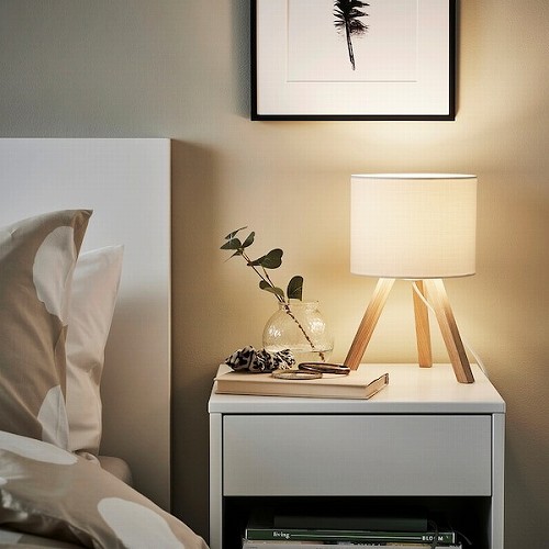 IKEA イケア テーブルランプ アッシュ ホワイト m10573569 STORSEGEL