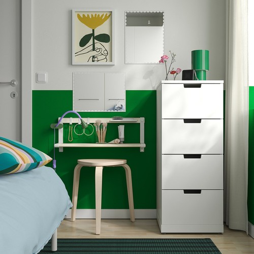 IKEA イケア ミラー ホワイト 30×40cm m10602133 RUNDOXEL