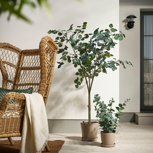 IKEA イケア 人工観葉植物 室内/屋外用 ユーカリ 19cm m90600875 FEJKA フェイカ_4