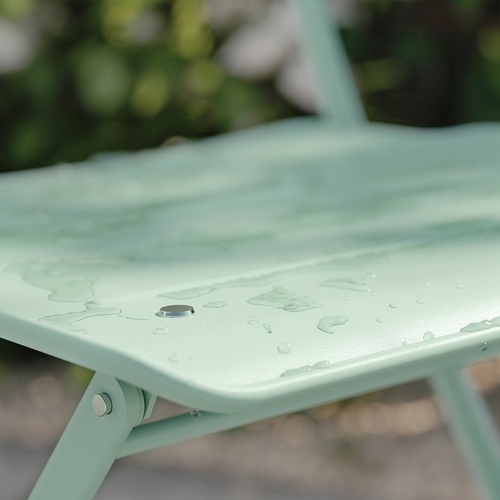 IKEA イケア テーブル＆折りたたみチェア2脚 屋外用 ライトグリーン/ライトグリーン 65×65cm big09573037 SUNDSO スンドソー_6