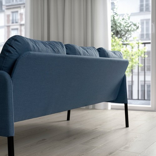 IKEA イケア 3人掛けソファ クニーサ ミディアムブルー big30595933 GLOSTAD グロスタード_5