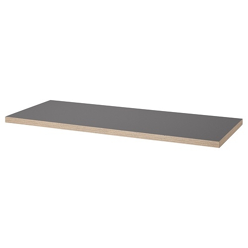 IKEA イケア 天板 ダークグレー/木目調 140×60cm big30596188 LAGKAPTEN ラグカプテン
