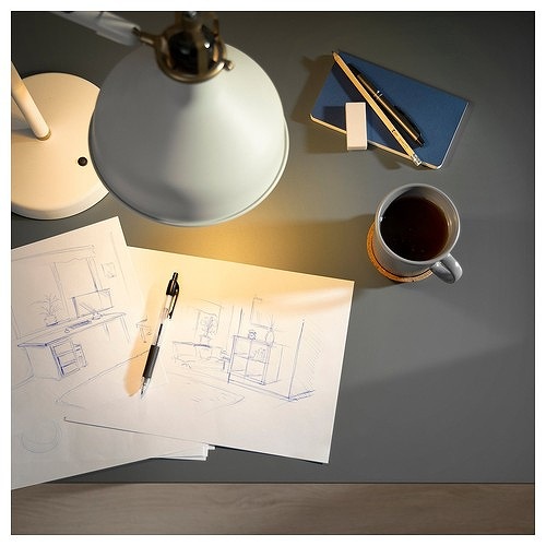 IKEA イケア 天板 ダークグレー/木目調 140×60cm big30596188 LAGKAPTEN ラグカプテン_3