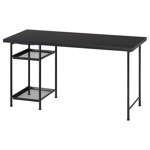 IKEA イケア デスク ブラックブラウン/ブラック 140×60cm big69563827 LAGKAPTEN ラグカプテン