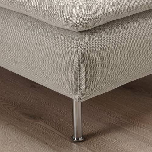 IKEA ソーデルハムン　オットマン　フリードトゥナ　ライトベージュ IKEA イケア オットマン フリードトゥナ ライトベージュ 93x52 cm