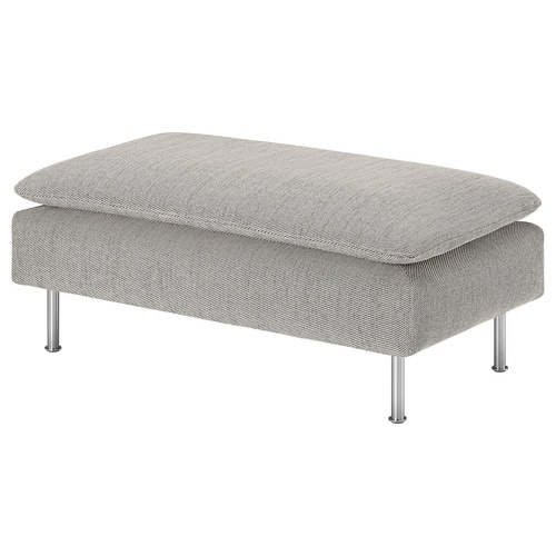IKEA イケア オットマン ヴィーアルプ ベージュ/ブラウン 93x52 cm big79600160 SODERHAMN ソーデルハムン