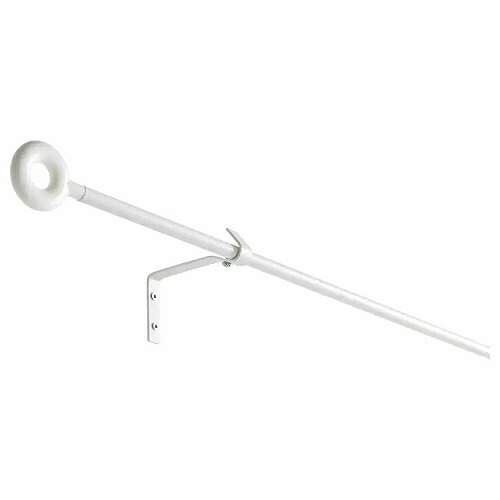 IKEA イケア カーテンロッドセット ホワイト 白 140cm d70172804 IRJA イリア
