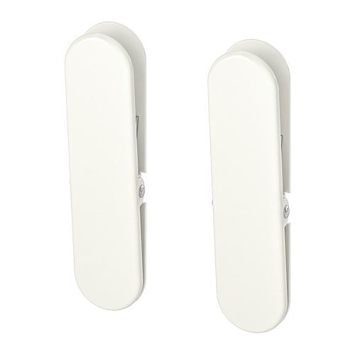 IKEA イケア クリップ ホワイト 白 2ピース n70321615 SKADIS