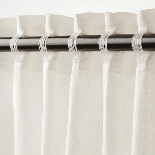 IKEA イケア カーテン1組 ホワイト 白 145x250cm m60466717 DYTAG