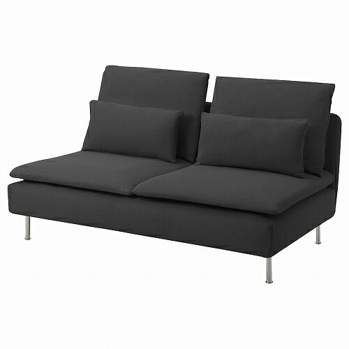 【カバーのみ】IKEA イケア カバー 3人掛けコンパクトソファセクション用 フリードトゥナ ダークグレー m00543035 SODERHAMN ソーデルハムン_1