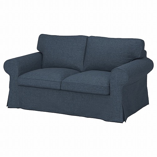 【カバーのみ】IKEA イケア カバー 2人掛けソファ用 キランダ ダークブルー m60565345 EKTORP エークトルプ_1