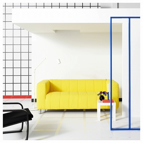 カバーのみ】IKEA イケア カバー 2人掛けソファ用 ロングバン ブライト